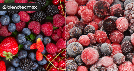 Fruta congelada VS. Fruta fresa ¿Cuál es la diferencia?