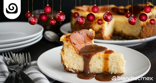 Tarta de queso con ponche de huevo