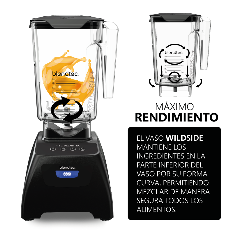Vaso para Licuadora 36 oz WildSide+ Blendtec 40-630-50